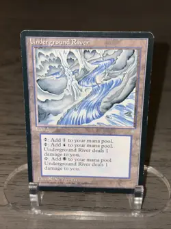 MTG Underground River Ice Age Magic The Gathering LP (C) - Image 1