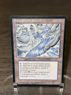 MTG Underground River Ice Age Magic The Gathering LP (C) - Image 3