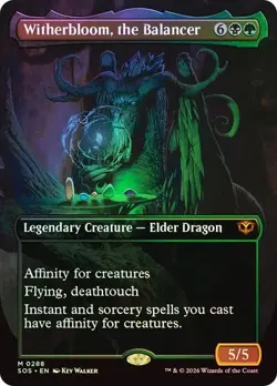 MTG Secrets of Strixhaven Witherbloom, The Balancer Borderless Foil 0288 - Image 1