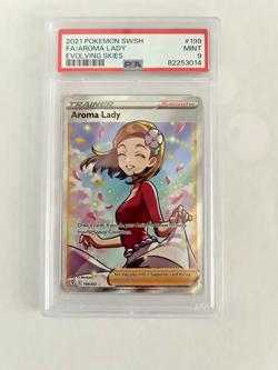 2021 Pokemon SWSH FA/Aroma Lady Evolving Skies #199/203 PSA 9 MINT Free Shipping - Image 1