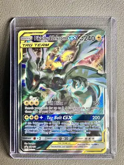 Pikachu & Zekrom GX SM168 Tag Team Promo 🔥Pokemon High Grade - Image 2