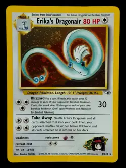 Erika's Dragonair - 4/132 Gym Heros 2000 WOTC - Holo - Pokemon TCG - Image 1