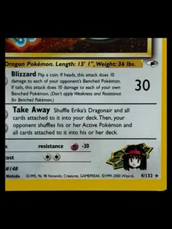 Erika's Dragonair - 4/132 Gym Heros 2000 WOTC - Holo - Pokemon TCG - Image 2