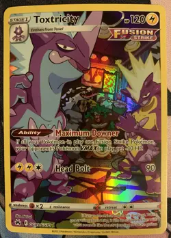 Toxtricity Ultra Rare Crown Zenith Pokemon TCG Galarian Gallery GG09/GG70 NM - Image 1