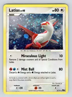 Latias 3/17 MP - Holo Rare - POP Series 7 Pokemon TCG - Image 1