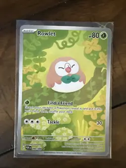 Pokemon TCG Perfect Order ROWLET 090/088 Illustration Rare - Image 1
