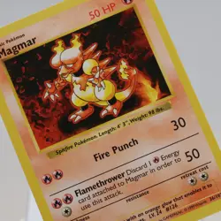 Pokemon TCG - Magmar 36/102 Base Set Uncommon Shadowless WOTC 1999 - NM - Image 1