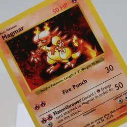 Pokemon TCG - Magmar 36/102 Base Set Uncommon Shadowless WOTC 1999 - NM/EXC - Image 1