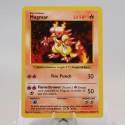 Pokemon TCG - Magmar 36/102 Base Set Uncommon Shadowless WOTC 1999 - NM/EXC - Image 2