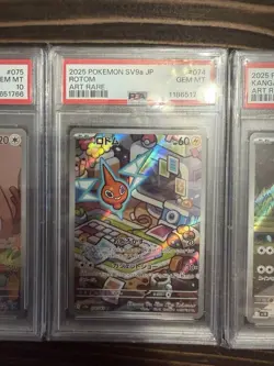 Pokemon JP PSA 10 LOT ROTOM GREEDENT KANGASKHAN ALAKAZAM - Image 3