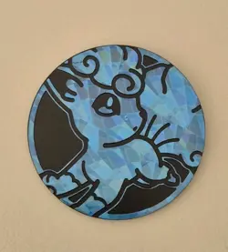 Pokemon Vulpix Blue Jumbo Coin Token for TCG Pokemon (5cm diameter) from Advent - Image 1