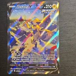 Pokemon Zeraora V Chilling Reign Rapid Strike Full Art Ultra Rare Holo 166/198 - Image 1