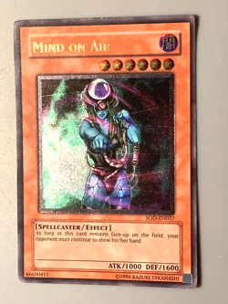 yugioh Mind on Air SOD-EN027 Unlimited Edition Ultimate Rare lightly played - Image 2