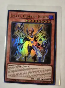 Yugioh RA05-EN027 - Imsety, Glory of Horus - Ultra Rare - Image 1