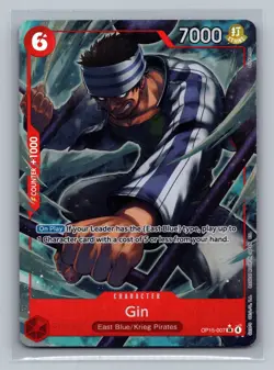 Gin OP15-007 Alternate Alt Art One Piece Adventure on Kami's Island NM English - Image 1