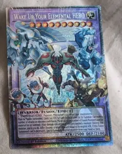 RA05-EN142 Wake Up Your Elemental HERO Extended Art Starlight Rare YuGiOh - Image 1
