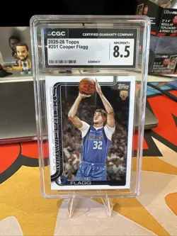 2025-26 Topps - Cooper Flagg #201 (RC) CGC 8.5 - Image 1