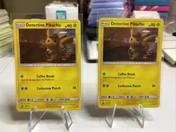 Pikachu - Detective Pikachu - SM190 - Holo Foil Rare - Pokemon Card (2) - Image 1