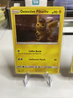 Pikachu - Detective Pikachu - SM190 - Holo Foil Rare - Pokemon Card (2) - Image 2
