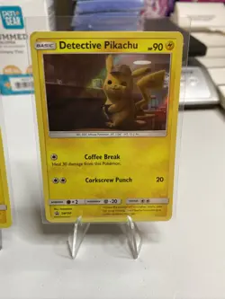 Pikachu - Detective Pikachu - SM190 - Holo Foil Rare - Pokemon Card (2) - Image 3