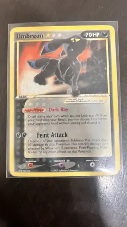 Pokemon Umbreon Star 17/17 POP Series 5 Ultra Rare Regular 70HP Card - Image 2