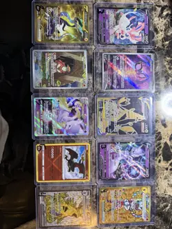 Mewtwo V, Charizard, Tyranitar EX, Sylveon V Full Art Holo Pokemon Card Lot (10) - Image 1