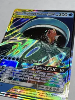 Pokemon TCG Magikarp and Wailord GX Holo Card Promo SM166 - Image 2