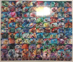 Lot of 100 Japanese Kamen Rider Battle: GANBA LEGENDS Normal & Rare Card Set - Image 1