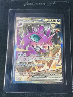 Pokemon - Destined Rivals - Team Rocket's Nidoking ex SIR 233/182🔥 - Image 2