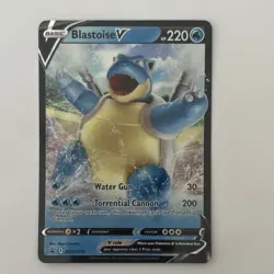 Pokemon Blastoise V Promo Holo SWSH: Sword & Shield SWSH101 Basic 220 HP Card - Image 1