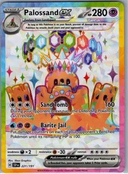 Palossand ex 221/191 SV08: Surging Sparks - Pokemon Card - NM - Image 1