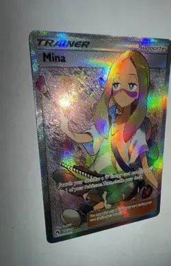 Pokemon Mina TCG 2018 Lost Thunder Holo Full Art Ultra Rare Card 211/214 NM - Image 2