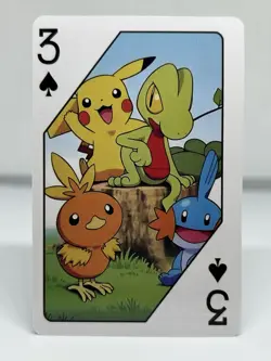 PIKACHU TREECKO TORCHIC MUDKIP JAPANESE POKER CARD 2026 POKEMON PSA CGC BGS TCG - Image 1