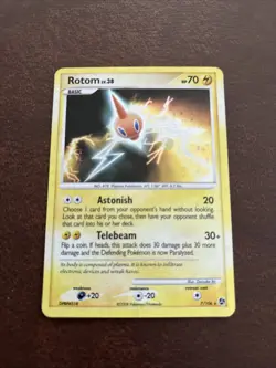 Rotom 7/106 DP Great Encounters Holo Rare Pokemon Card HP SWIRL - Image 1