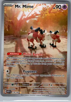 Mr. Mime 179/165 SV: Scarlet & Violet 151 - Pokemon Card - NM - Image 1