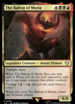 The Balrog of Moria 46 Commander: The Lord of the Rings: Magic: The Gathering NM - Image 1