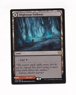 Magic the Gathering Kaldheim #252/285 Blightstep Pathway / Searstep Pathway - Image 1