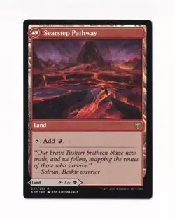 Magic the Gathering Kaldheim #252/285 Blightstep Pathway / Searstep Pathway - Image 2