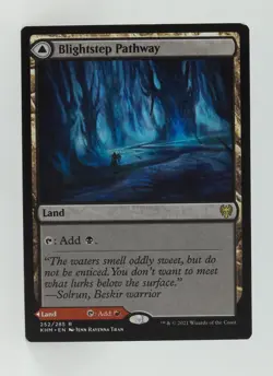 Magic the Gathering Kaldheim #252/285 Blightstep Pathway / Searstep Pathway - Image 5