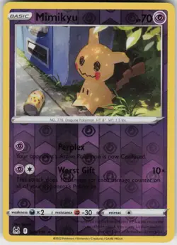 Mimikyu 080/196 Rare Lost Origin Pokemon Reverse Holo Near Mint - Image 1