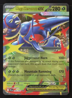 Mega Heracross ex Double Rare Holofoil PFL 004/094 NM Pokemon TCG - Image 1