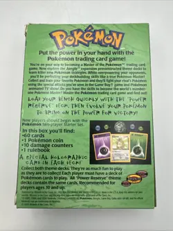 1999 Pokemon TCG - Power Reserve Jungle Theme - Deck Box Only - Display - Image 2