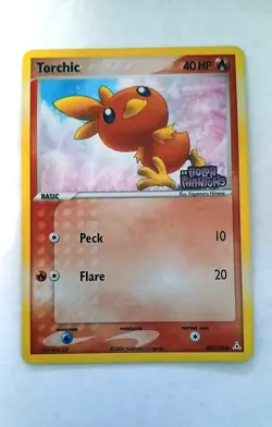Torchic 83/110 Reverse Holo Foil Stamped 2006 Pokemon EX Holon Phantoms LP - Image 1