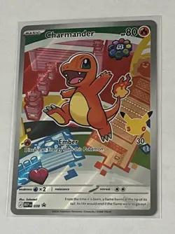 Pokemon Charmander Promo 038 MEP Basic 80 HP 30 Attack Flame Pokemon TCG Card - Image 2