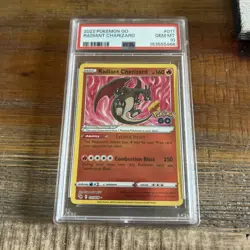 RADIANT CHARIZARD! ENGLISH! 011/078 POKEMON GO! PSA 10 - Image 1