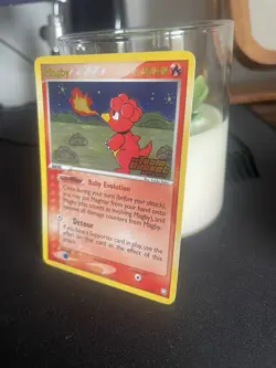 Magby REVERSE HOLO EX Team Rocket Returns 24/109 Rare 2004 Pokemon TCG - Image 2