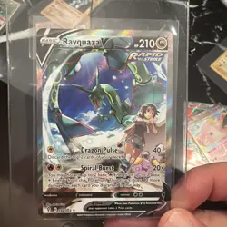 Pokemon TCG Rayquaza V 194/203 Evolving Skies Alternate Art Near Mint 194/203 - Image 1