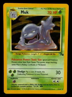 Muk - 13/62 Fossil 1999 WOTC - Holo - Pokemon TCG - Image 1