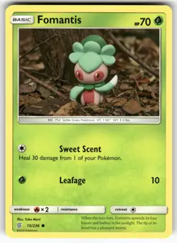 Fomantis SM - Unified Minds Common Pokemon Near Mint or Better - Image 1