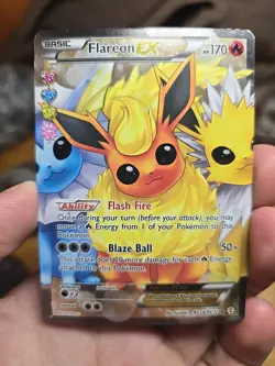 Pokemon Flareon EX Ultra Rare Holo Full Art Generations RC28/RC32 English 2016 - Image 1